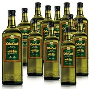 Olio Carli Pure Olive Oil. Twelve 3/4 Liter (25 oz.) bottles.  