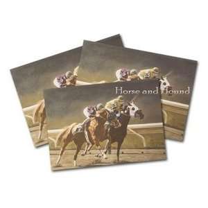  Pressing the Lead, Horse Racing Note Cards Health 
