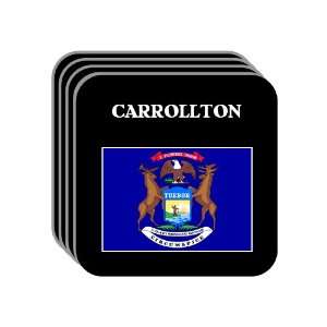  US State Flag   CARROLLTON, Michigan (MI) Set of 4 Mini 