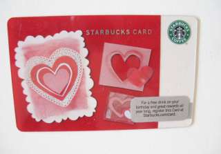 Starbucks Valentines Paper Hearts Starbuckscard No $  