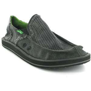 Sanuk Shoes Kerouac Mens Casual Slip On Shoes Black Sizes UK 7   11 