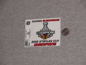 Chicago Blackhawks Champions Window Cling Decal FREE  