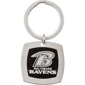  Stainless Steel Baltimore Raven Logo Keychain Baltimore Ravens Logo 
