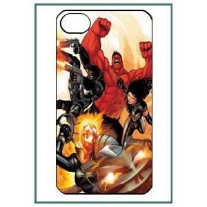  Fantastic Four Cartoon Movie Hero iPhone 4 iPhone4 Black 