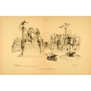  1885 Print Life Cartoon Future Central Park W A Rogers 