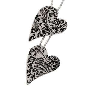  Stainless Steel Storm Heart Pendant Necklace Jewelry