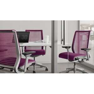 Steelcase Think 465 Work Concord Chair, 3 D Knit Back, Fixed Arms 