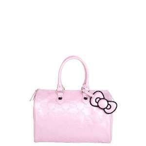  Hello Kitty Baby Pink Embossed City Tote Bag Purse 