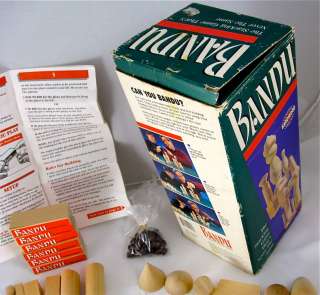 Vintage Milton Bradley Bandu Stacking Game 1991 Classic  