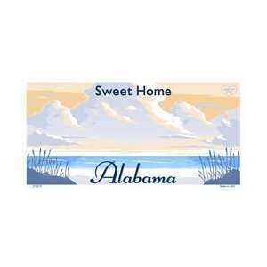 com LP 2215 Alabama State Background Blanks Flat  Automotive License 