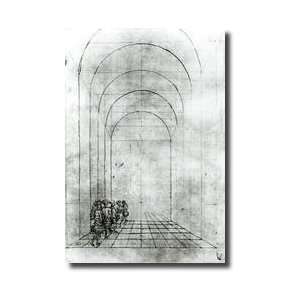  People Under An Arch Giclee Print