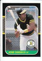 1987 Donruss Jose Canseco #97 (7 Card Lot) NM/MT  