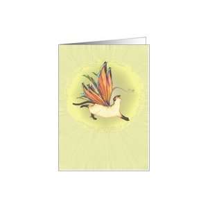 Fairy Cat All Occasion Yellow Card Card