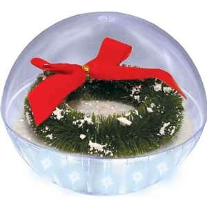 Magic Touch Light   Wreath   Lighted, crystal globe.  