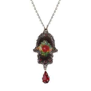  Picture, Swarovski Crystals and Red Tear Drop Michal Negrin Jewelry