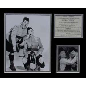Stan Laurel and Oliver Hardy Picture Plaque Framed 