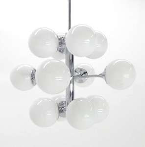 Atomic Sputnik Glass Ball light Fixture Chandelier  