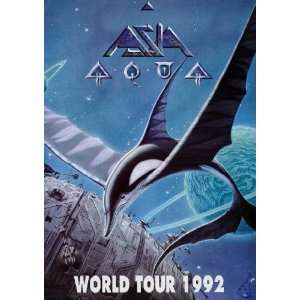  Yes Asia 1992 Aqua Tour Concert Program Book 