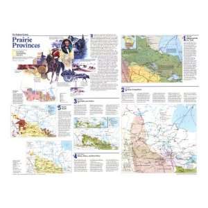  Prairie Provinces Map Side 2 1994 Giclee Poster Print 
