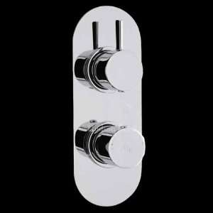  Clio Concealed Thermostatic Twin Shower Faucet Valve with 