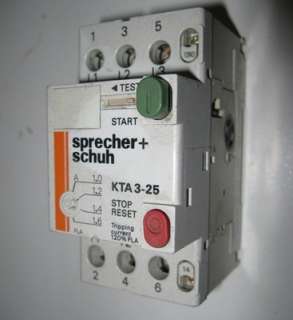 Sprecher Schuh Motor Circuit Protector KTA3 25 1.6  