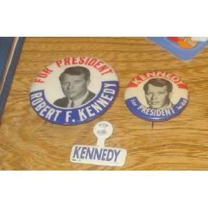  campaign pin pins pinback buttons robert kennedy pair and 