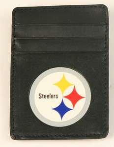 Pittsburgh Steelers Leather Money Clip  