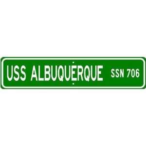  USS ALBUQUERQUE SSN 706 Street Sign   Navy Gift Ship Sa 