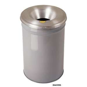  Gray Cease Fire Receptacle   4.5 Gallon Drum with Head 