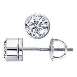   Diamond Straight Bezel Earring (0.50 ct.tw.) Evyatar Rabbani Jewelry