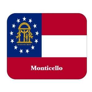  US State Flag   Monticello, Georgia (GA) Mouse Pad 