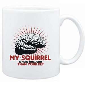  Mug White  My Squirrel is more intelligent than your pet 