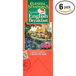 Celestial Seasonings Devonshire English Breakfast, 25 Count 2 Ounce 