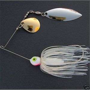 oz Spinnerbait ~ Style H #3 ~ White Pearl  