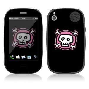  Pink Crossbones Protector Decal Skin Sticker for Palm Pre 