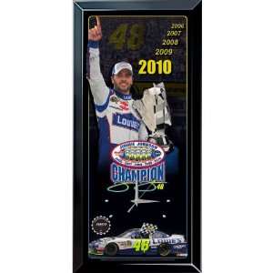  Jebco Jimmie Johnson 2010 Sprint Cup Champion Wood Wall 