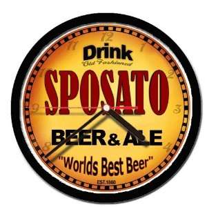  SPOSATO beer and ale cerveza wall clock 