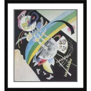  Kandinsky Framed Art Cercle sur Fond Noir Abstract Art 