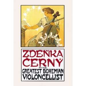  Zdenka Cerny The Greatest Bohemian Violoncellist 24X36 