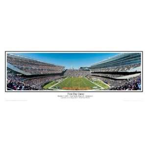  Chicago Bears  First Game Day Stadium Print Sports 