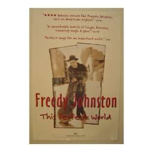  Freedy Johnston Poster The Perfect World Johnson Freddy 
