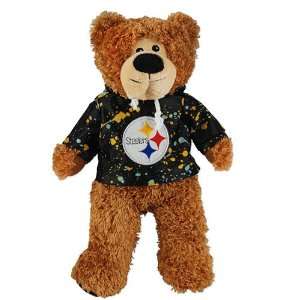  Pittsburgh Steelers Splatter Hooded Stuffed Bear Toys 