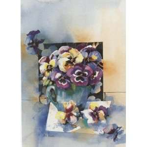  Still Life With Pansies By Reni Kauka Highest Quality Art 