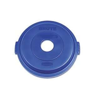  Bottle/Can Recycling Top for Brute 32 gal Containers, Blue 