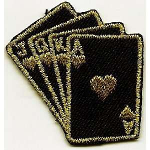  Gambling/Ace, King, Queen & Jack   Iron On Applique 