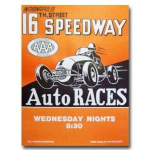  1951 16th Street Speedway Poster Print