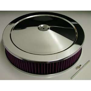  Speed 8021 Chrome 14 x 3 Washable Air Cleaner Assembly 