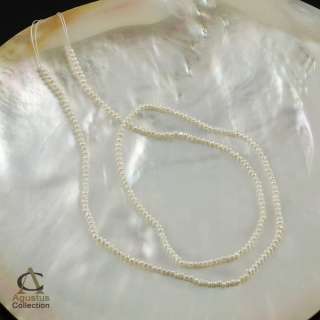   Lustrous TINY Cream Seed Keshi Pearls China 1.95 g / 14.96”  