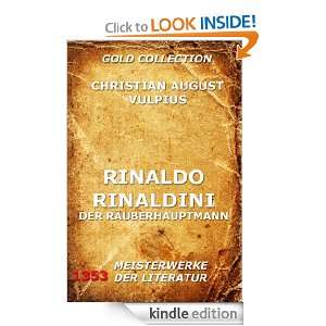Rinaldo Rinaldini der Räuberhauptmann (Kommentierte Gold Collection 