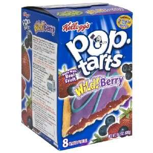 Kelloggs Pop Tarts Wildberry, 8 Count Box (Pack of 6)